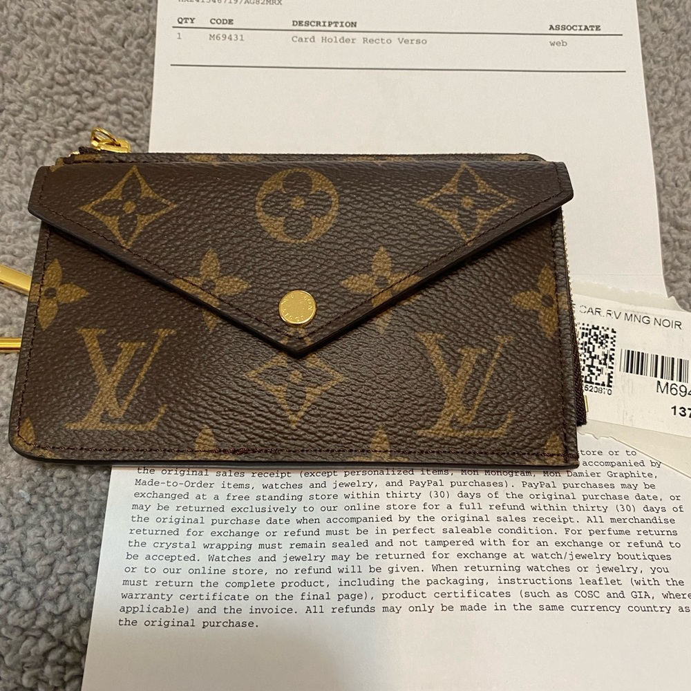 BN Authentic Louis Vuitton Recto Verso Card Holder